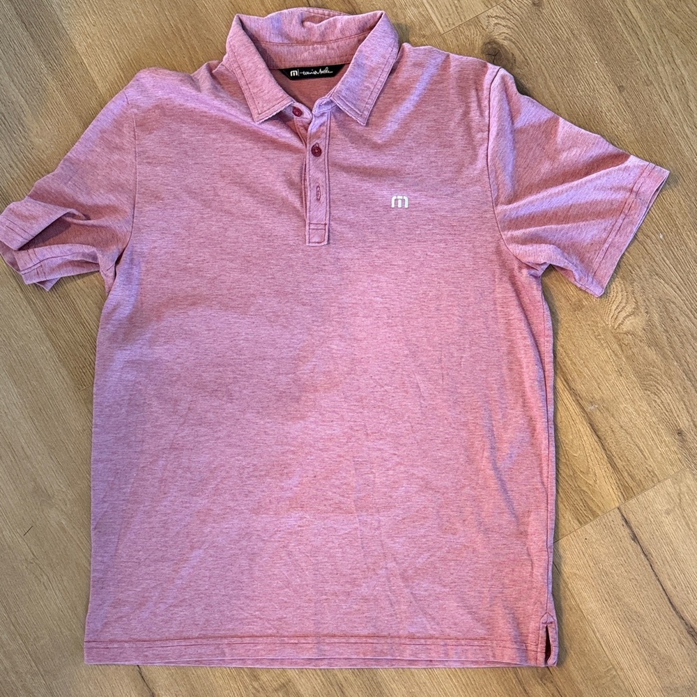 Travis Mathew Maroon Shirt